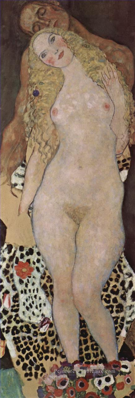 Adam et Eva Gustav Klimt Peintures à l'huile